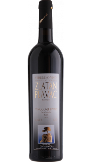 Bottle of Zlatan Otok Plavac Barrique 2012 wine 750 ml