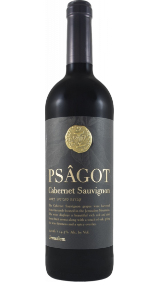Bottle of Psagot Cabernet Sauvignon 2018 wine 750 ml