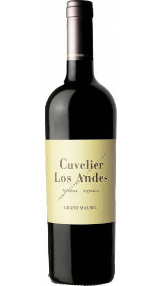 Bottle of Cuvelier Los Andes Grand Malbec 2016 wine 750 ml