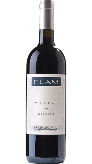 Bottle of Flam Merlot Reserve 2017 wine 750 ml