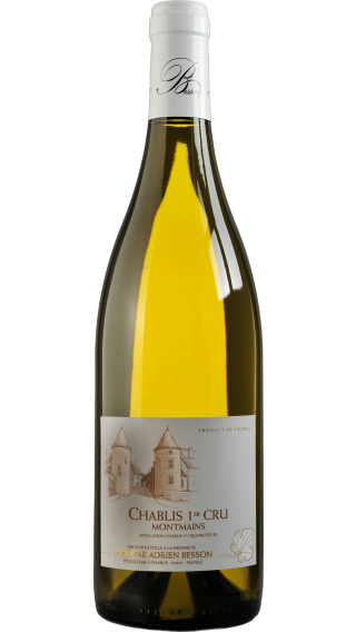 Bottle of Domaine Besson Chablis Premier Cru Montmains 2021 wine 750 ml