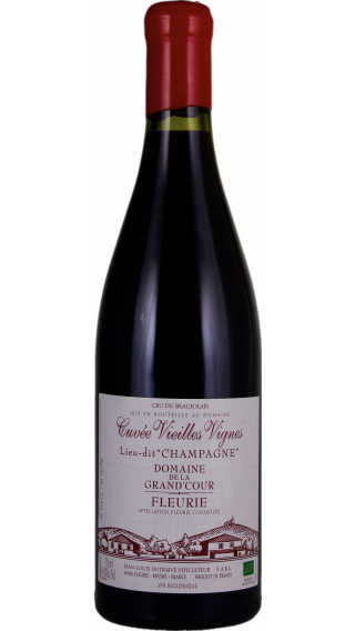 Bottle of Domaine de la Grand'Cour JL Dutraive Vieilles Vignes Fleurie Champagne 2021 wine 750 ml