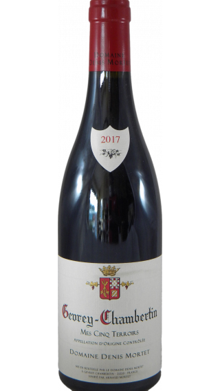 Bottle of Domaine Denis Mortet Gevrey Chambertin Mes Cinq Terroirs 2017 wine 750 ml