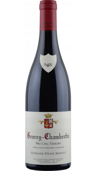 Bottle of Domaine Denis Mortet Gevrey Chambertin Mes Cinq Terroirs 2020 wine 750 ml