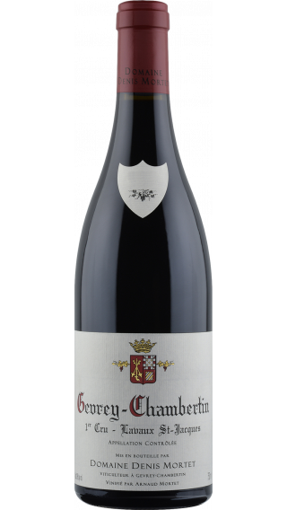 Bottle of Domaine Denis Mortet Gevrey Chambertin Premier Cru Lavaux Saint-Jacques 2019 wine 750 ml