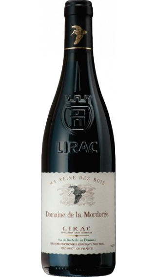 Bottle of Mordoree Lirac Rouge La Reine des Bois 2016 wine 750 ml