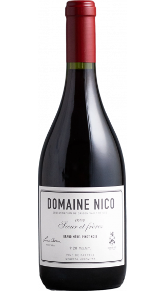 Bottle of Domaine Nico Grande Mere Pinot Noir 2018 wine 750 ml