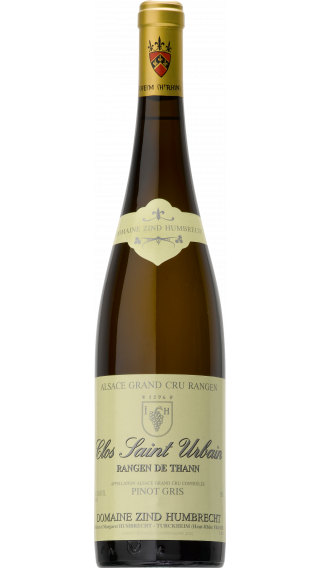 Bottle of Domaine Zind-Humbrecht Pinot Gris Grand Cru Rangen de Thann Clos Saint Urbain 2016 wine 750 ml