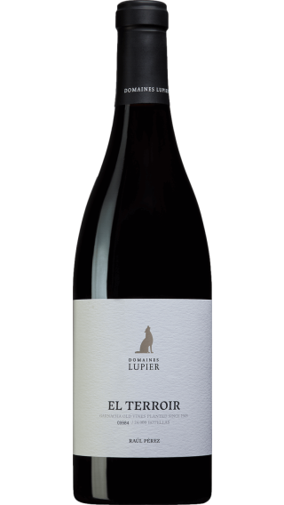 Bottle of Domaines Lupier Raul Perez El Terroir 2018 wine 750 ml