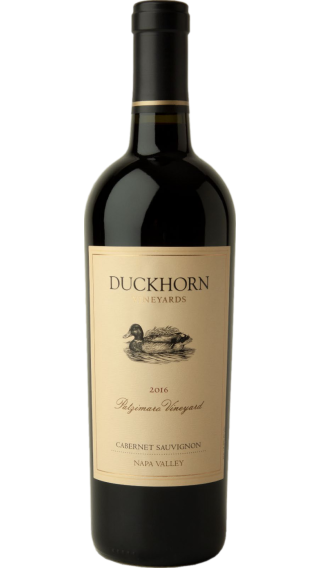 Bottle of Duckhorn Patzimaro Vineyard Cabernet Sauvignon 2016 wine 750 ml