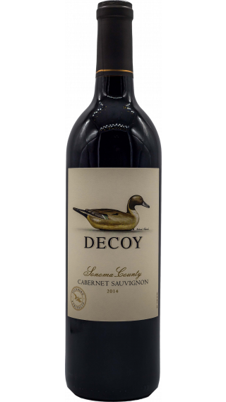 Bottle of Duckhorn Decoy Cabernet Sauvignon 2014 wine 750 ml