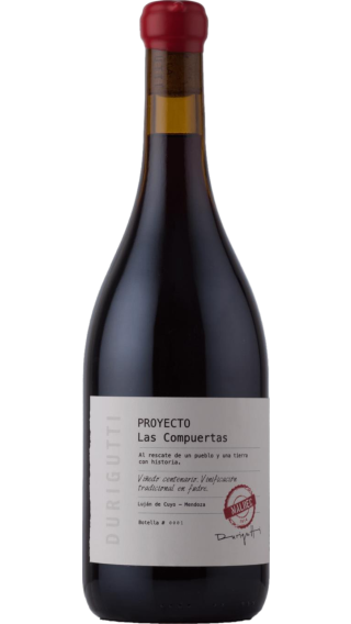 Bottle of Durigutti Proyecto Las Compuertas Malbec 1914 2021 wine 750 ml