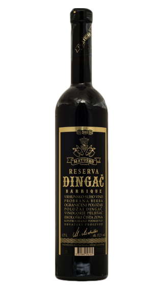Bottle of Matusko Dingac Reserva 2011 wine 750 ml