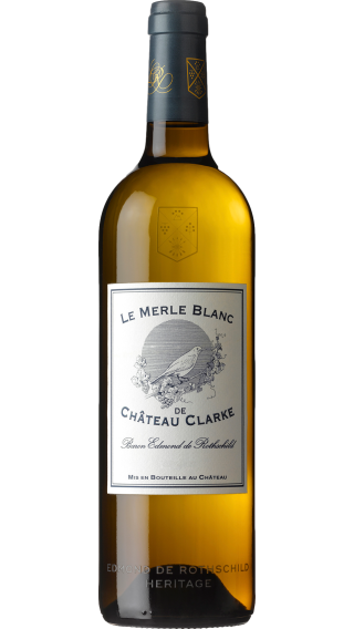 Bottle of Edmond de Rothschild Chateau Clarke Le Merle Blanc 2022 wine 750 ml