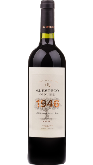 Bottle of El Esteco Old Vines Malbec 2020 wine 750 ml