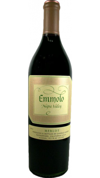 Bottle of Emmolo Merlot 2015 wine 750 ml