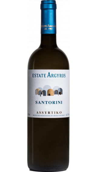 Bottle of Estate Argyros Assyrtiko 2021 wine 750 ml