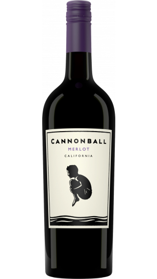 Bottle of Cannonball Merlot 2017 wine 750 ml
