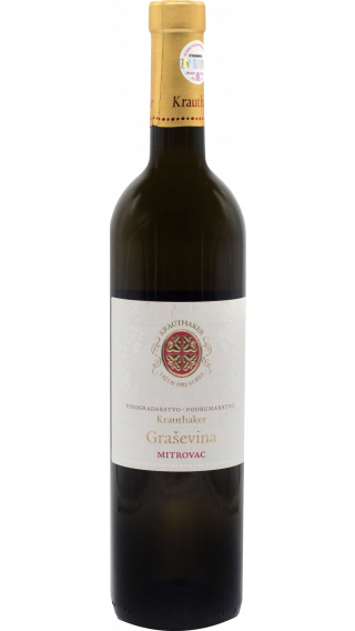 Bottle of Krauthaker Grasevina Mitrovac 2019 wine 750 ml
