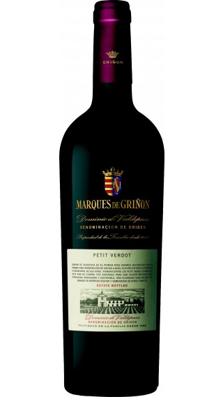 Bottle of Marques de Grinon Petit Verdot 2016 wine 750 ml