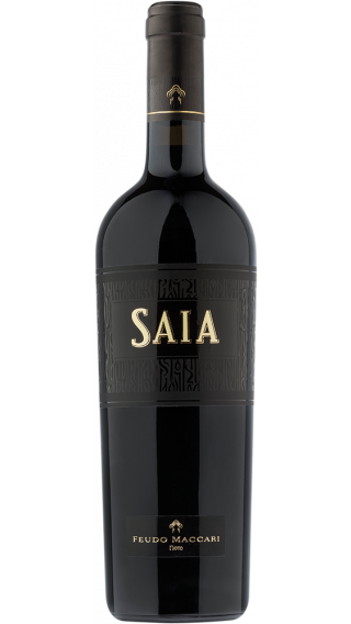 Bottle of Feudo Maccari Saia 2016 wine 750 ml