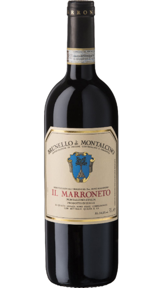 Bottle of Il Marroneto Brunello di Montalcino 2017 wine 750 ml