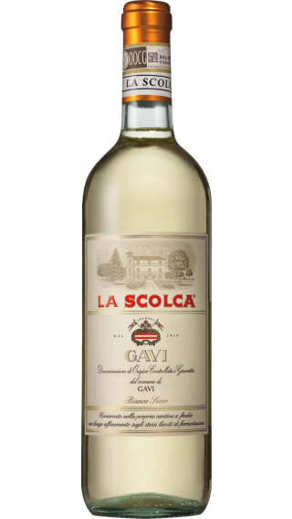 Bottle of La Scolca Etichetta Bianco Gavi 2019 wine 750 ml