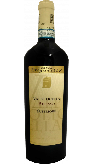 Bottle of Corte Figaretto Valpolicella Ripasso Valpantena Superiore 2017 wine 750 ml