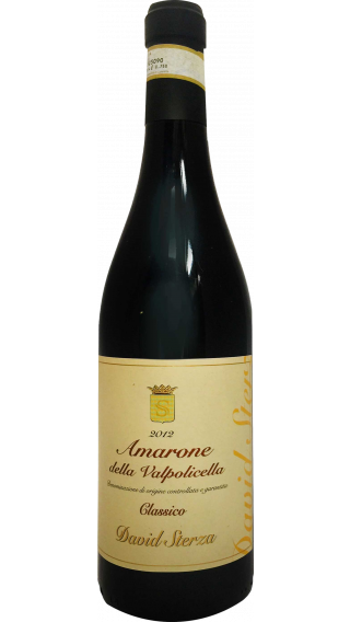 Bottle of David Sterza Amarone della Valpolicella Classico 2013 wine 750 ml