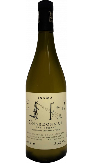 Bottle of Inama Chardonnay 2016 wine 750 ml