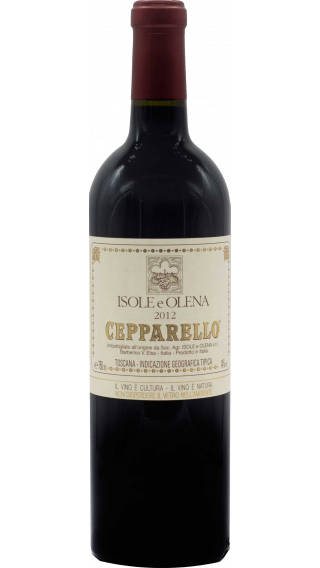 Bottle of Isole e Olena Cepparello 2012 wine 750 ml
