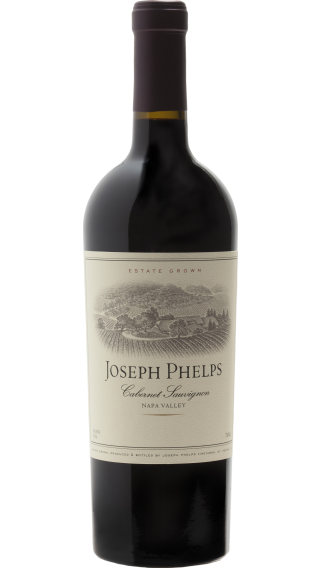 Bottle of Joseph Phelps Cabernet Sauvignon 2021 wine 750 ml