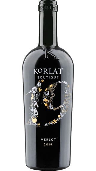 Bottle of Korlat Merlot Boutique 2019 wine 750 ml