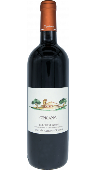 Bottle of Cipriana Bolgheri Rosso 2020 wine 750 ml