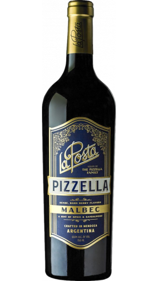 Bottle of La Posta Pizella Malbec 2019 wine 750 ml