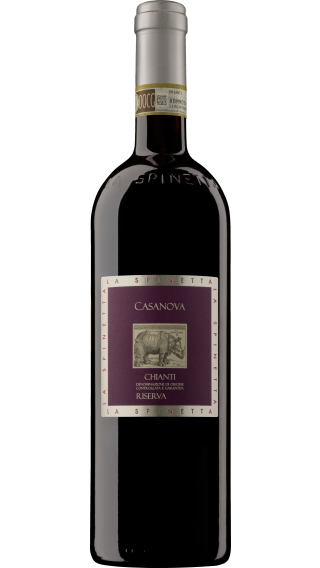 Bottle of La Spinetta Casanova Chianti Riserva 2019 wine 750 ml
