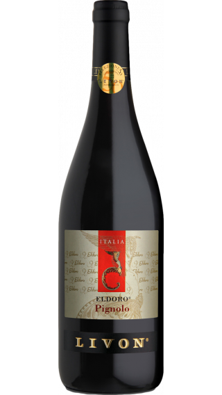 Bottle of Livon Eldoro Pignolo 2015 wine 750 ml
