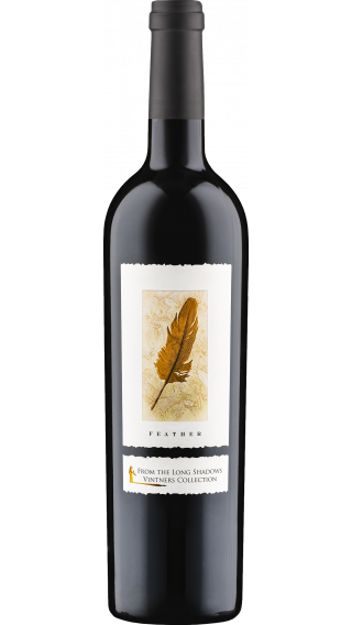 Bottle of Long Shadows Feather Cabernet Sauvignon 2018 wine 750 ml