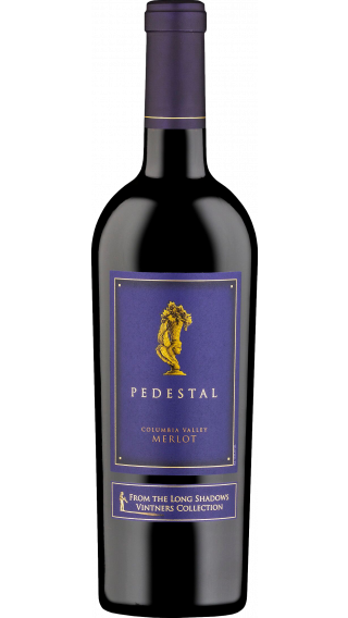 Bottle of Long Shadows Pedestal Merlot 2017 wine 750 ml