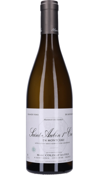 Bottle of Marc Colin et Fils Saint Aubin 1er Cru en Montceau 2021 wine 750 ml