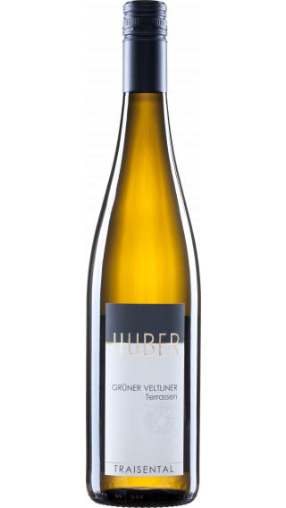 Bottle of Markus Huber Terrassen Gruner Veltliner 2020 wine 750 ml