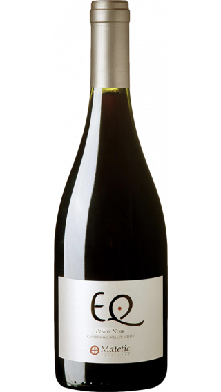 Bottle of Matetic EQ Pinot Noir 2016 wine 750 ml