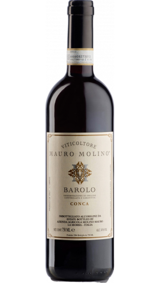 Bottle of Mauro Molino Barolo Conca 2014 wine 750 ml
