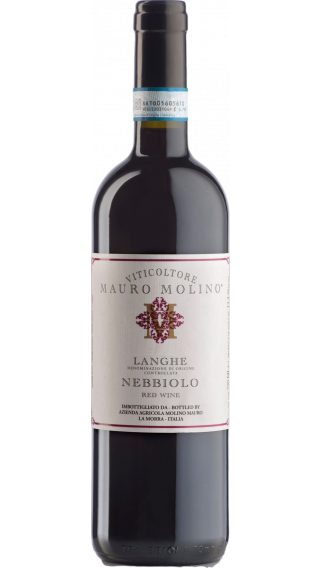 Bottle of Mauro Molino Langhe Nebbiolo 2017 wine 750 ml