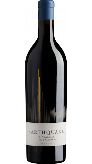Bottle of Michael David Winery Earthquake Zinfandel 2018 wine 750 ml