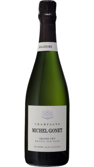 Bottle of Champagne Michel Gonet Blanc de Blancs Grand Cru Mesnil Sur Oger 2015 wine 750 ml