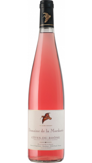 Bottle of Mordoree Cotes du Rhone Rose La Dame Rousse 2018 wine 750 ml
