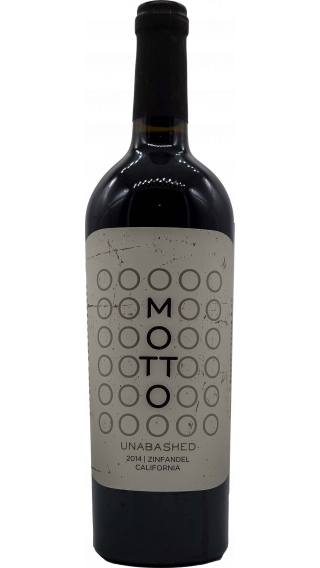 Bottle of Motto Wines Zinfandel Unabashed 2014 wine 750 ml