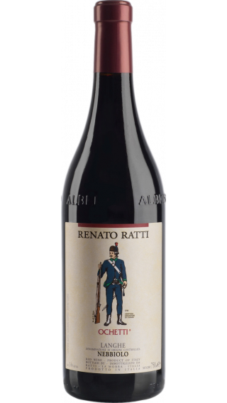 Bottle of Renato Ratti Langhe Nebbiolo Ochetti 2020 wine 750 ml