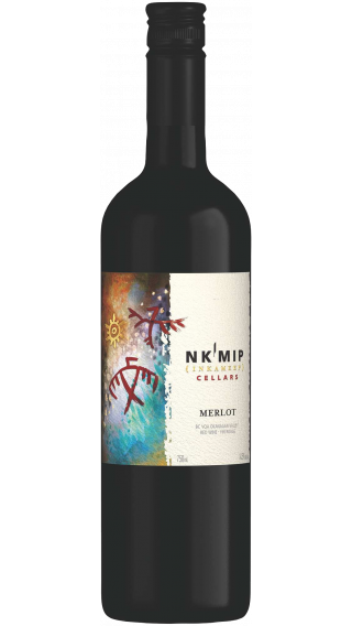 Bottle of Nk Mip Cellars Merlot 2018 wine 750 ml
